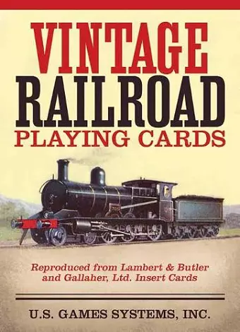 Vintage Railroad Playing Cards cover