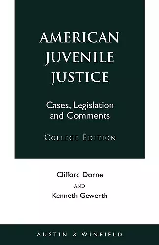 American Juvenile Justice cover