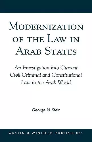 Modernization of the Law in Arab States cover