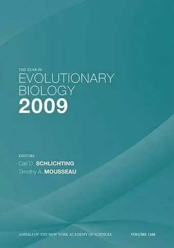 The Year in Evolutionary Biology 2009, Volume 1168 cover