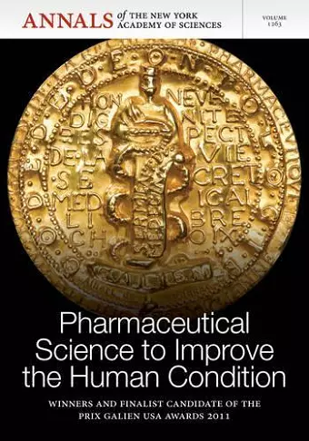 Pharmaceutical Science to Improve the Human Condition cover