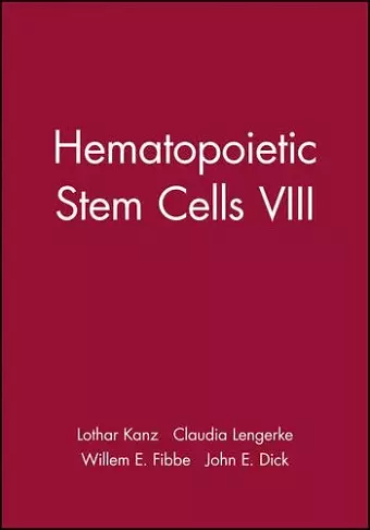 Hematopoietic Stem Cells VIII cover