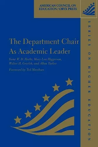 The Department Chair as Academic Leader cover