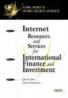 Internet Resources and Services for International Finance and Investment cover