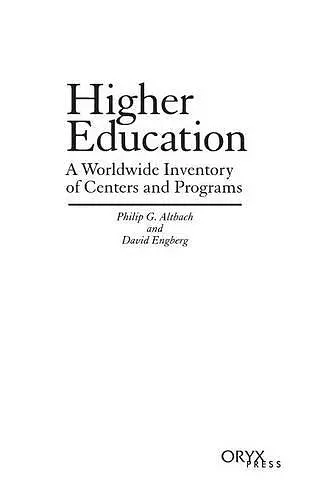 Higher Education cover