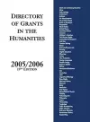 Directory of Grants in the Humanities, 2005/2006, 19th Edition cover