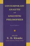 Contemporary Analytic and Linguistic Philosophies cover