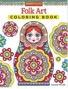 Folk Art Coloring Book cover