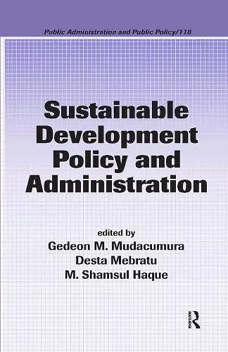 Sustainable Development Policy and Administration cover