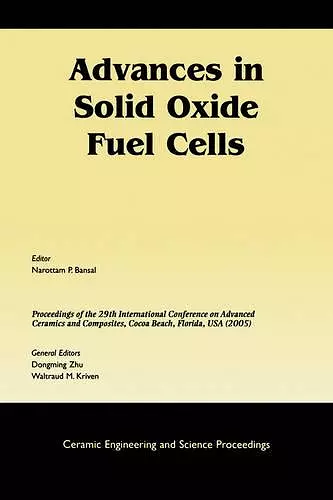 Advances in Solid Oxide Fuel Cells cover