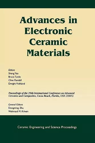 Advances in Electronic Ceramic Materials cover