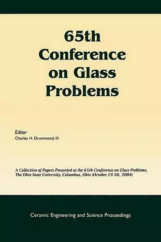 65th Conference on Glass Problems cover