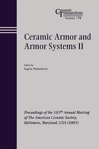 Ceramic Armor and Armor Systems II cover