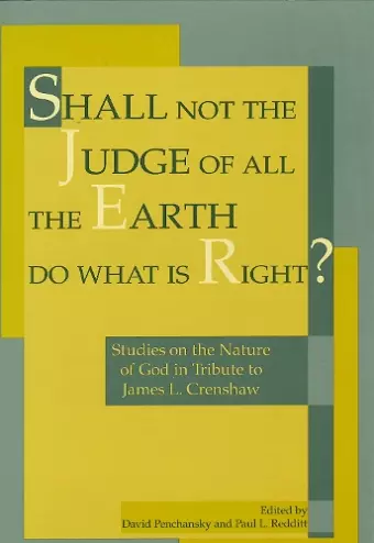 Shall Not the Judge of All the Earth Do What is Right? cover