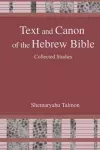 Text and Canon of the Hebrew Bible cover