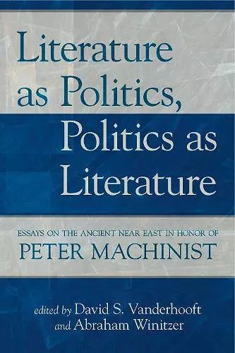 Literature as Politics, Politics as Literature cover