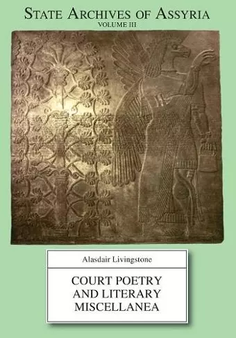 Court Poetry and Literary Miscellanea cover