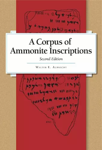 A Corpus of Ammonite Inscriptions cover