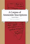 A Corpus of Ammonite Inscriptions cover