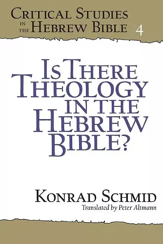 Is There Theology in the Hebrew Bible? cover