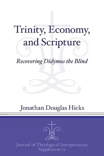 Trinity, Economy, and Scripture cover