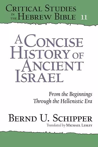 A Concise History of Ancient Israel cover