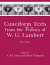 Cuneiform Texts from the Folios of W. G. Lambert, Part One cover