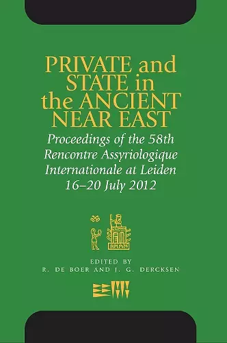 Private and State in the Ancient Near East cover