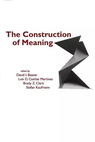 The Construction of Meaning cover