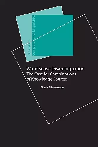 Word Sense Disambiguation cover