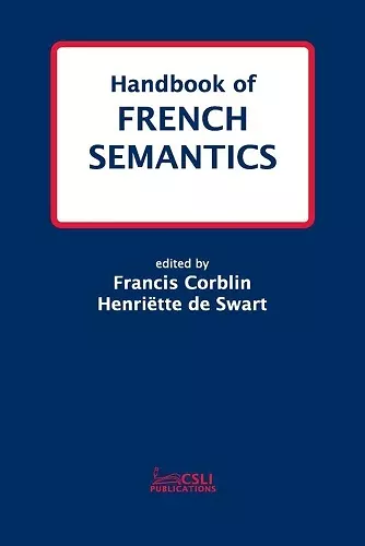 Handbook of French Semantics cover