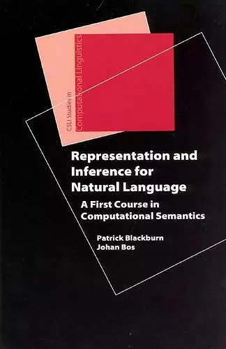 Representation and Inference for Natural Language cover