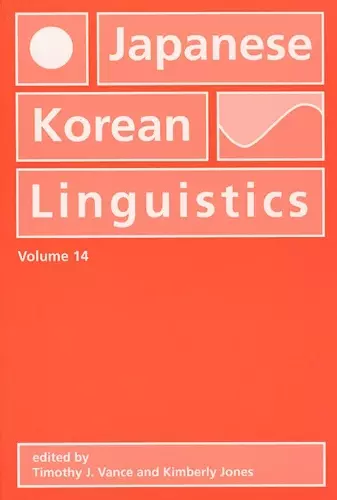 Japanese/Korean Linguistics, Volume 14 cover