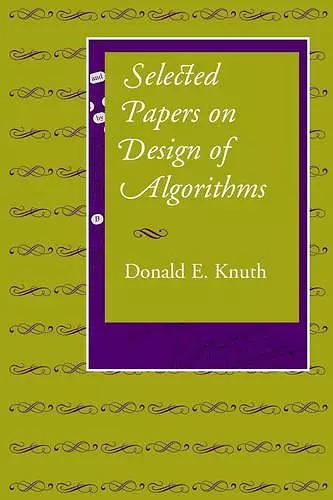 Selected Papers on Design of Algorithms cover