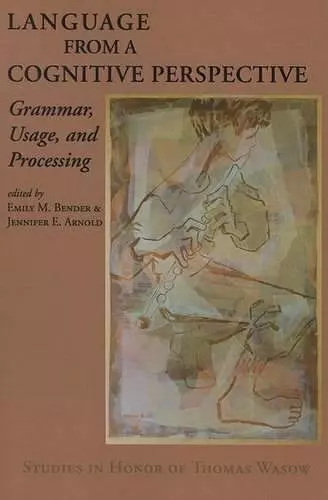 Language from a Cognitive Perspective cover