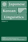 Japanese/Korean Linguistics, Volume 19 cover