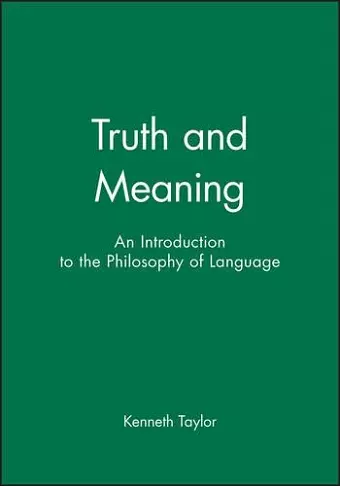 Truth and Meaning cover