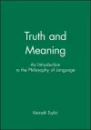 Truth and Meaning cover