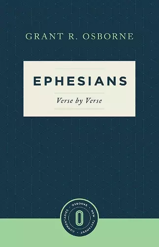 Ephesians Verse by Verse cover