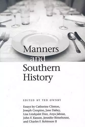 Manners and Southern History cover