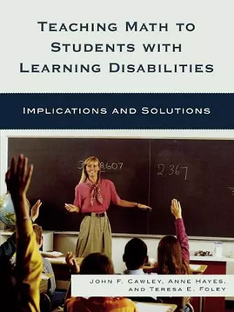 Teaching Math to Students with Learning Disabilities cover