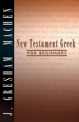 New Testament Greek for Beginners cover