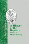 A History of the Baptists - Vol. 1 cover