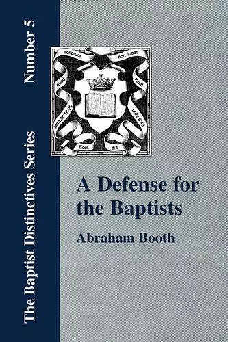 A Defense For The Baptists cover