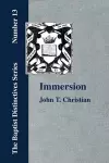 Immersion, The Act of Christian Baptism cover