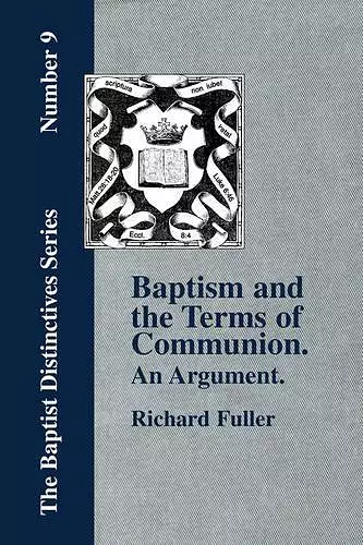 Baptism and the Terms of Communion cover