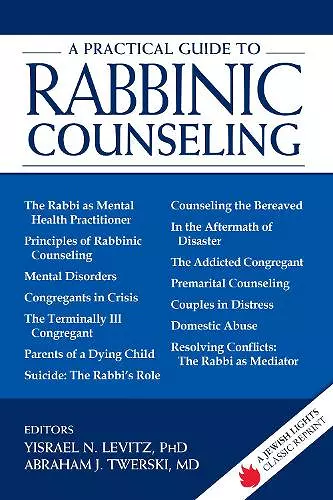 A Practical Guide to Rabbinic Counseling cover