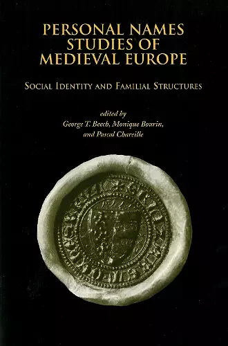 Personal Names Studies of Medieval Europe cover