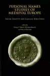 Personal Names Studies of Medieval Europe cover