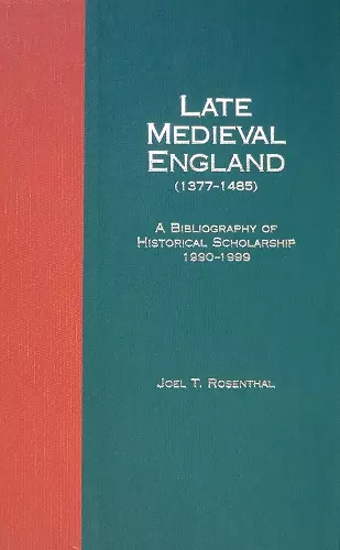 Late Medieval England (1377-1485) cover